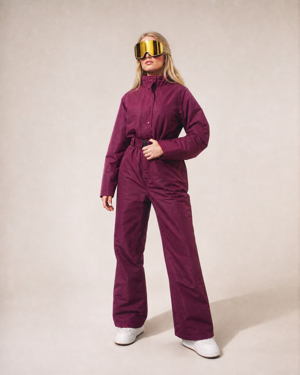 Burgundy Ski Suit | Threadbare
