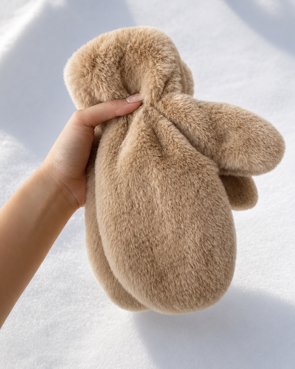 Faux Fur Mittens | Chalet Girl