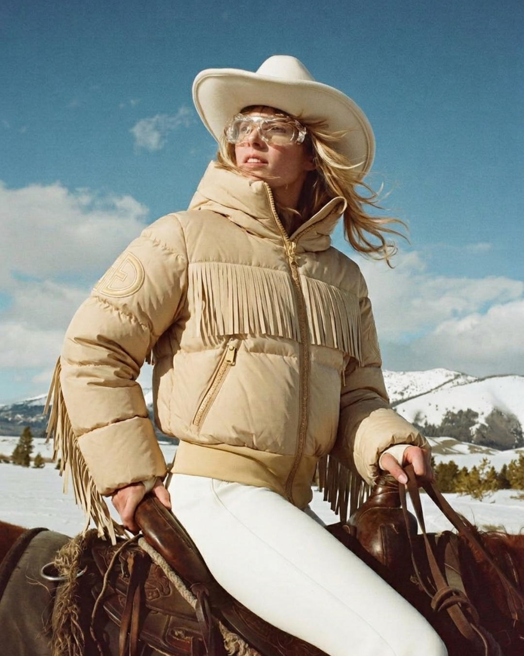 Marna Fringed Ski Jacket | Goldbergh