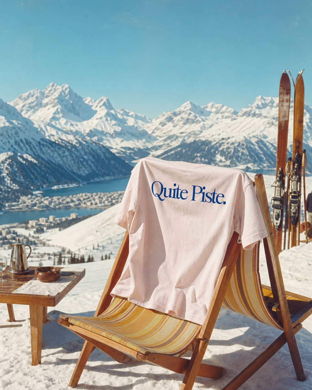 Signature 'Quite Piste' Tee | Chalet Girl | PRE-ORDER LANDING LATE JUNE
