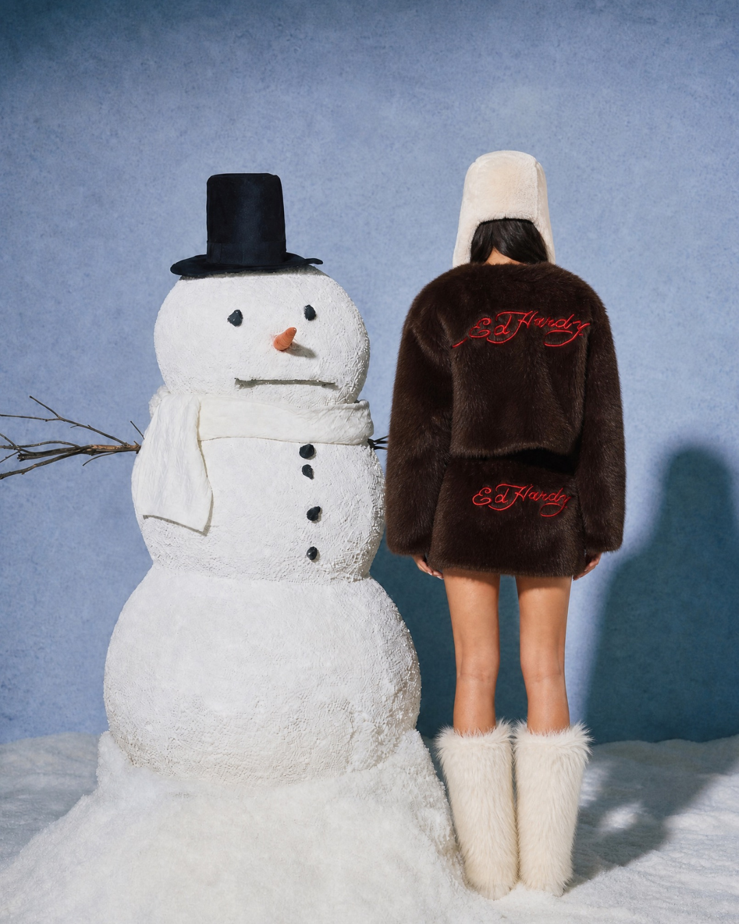 Faux Fur Co-Ord | Ed Hardy