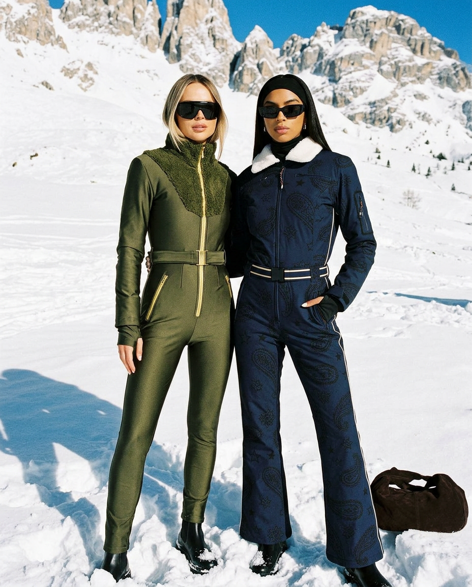 Khaki Sherpa Ski Suit | My Sunday Ski